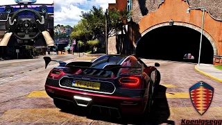 koenigsegg agera rs - forza horizon 5 | Steering wheel gameplay