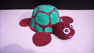 How To Make a Paper Mache Tortoise Bank