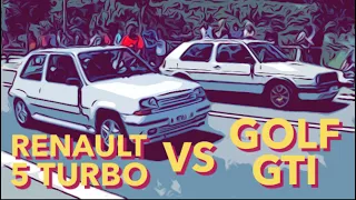 [Drag race] - Renault 5 Turbo vs VW Golf GTI