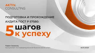 Подготовка и прохождение аудита ГОСТ Р 57580: 5 шагов к успеху