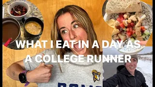 WHAT I EAT IN A DAY AS A COLLEGE RUNNER