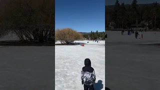 Best free sledding location in Big Bear!