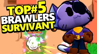 GAGNER FACILEMENT en SURVIVANT avec le TOP#5 des Brawlers !!