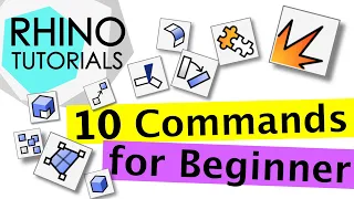 RHINO TUTORIALS - 10 Commands for Beginners to design like PRO