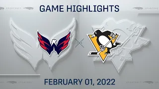 NHL Highlights | Capitals vs. Penguins - Feb. 1, 2022