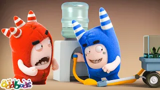 Water Cooler Dispute | Oddbods - Food Adventures | Cartoons for Kids