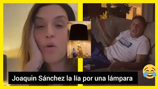 🤣 Monumental cabreo de Joaquín Sánchez por la lámpara que compra su mujer Susana