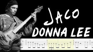 Jaco Pastorius - Donna Lee (Bass Tabs) By @ChamisBass