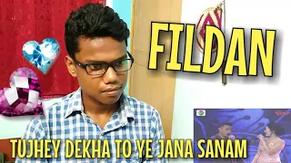 Indian Reacting To:Fildan dan Iis Dahlia - Tujhe Dekha To Yeh Jaana Sanam D Academy 4 Top 6 Show G