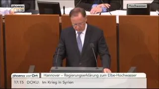 Regierungserklärung Stephan Weil zum Hochwasser - VOR ORT vom 18.06.2013