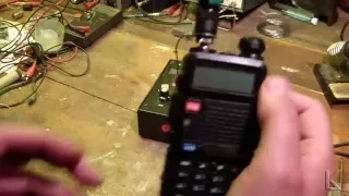 Ham Radio - 2 meter handheld radio performance improvement!  Counterpoise.