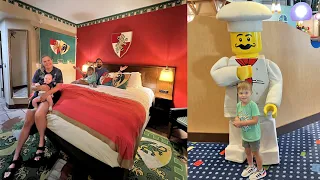 Checking Into The LEGOLand Hotel! | Kingdom Room Tour, Skyline Lounge Dinner & More Fun!