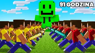 SPĘDZIŁEM 91 GODZIN, by WYGRAĆ WOJNĘ w Minecraft...