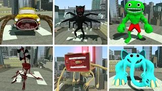 SIREN HEAD VS BANBAN MONSTERS VS TREVOR HENDERSON VS CARTOON CAT VS MEGAHORN in GMOD!