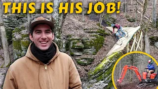 HE BUILDS TRAILS FOR A LIVING! -- Shadowing a professional trail builder for a day