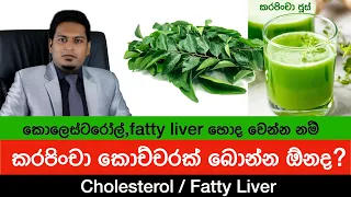 කරපිංචා කොච්චරක් බොන්න ඕනද? Curry Leaves & Cholesterol By Nutritionist Hiroshan Jayaranga