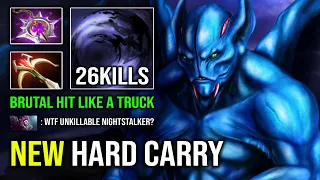 NEW 7.32e Nightstalker Super Carry 1v5 Unkillable 100% Hit Like a Truck Dota 2