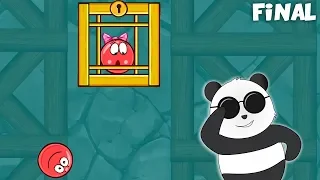 Sonunda Prensesi Kurtardı! Panda Kırmızı Top Oynuyor Son Bölüm! Red Ball 4