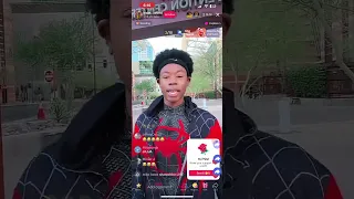 Miles Morales NPC tik tok creator asked to leave area by police #new #viral #viralvideo