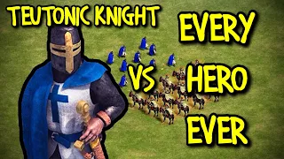 ELITE TEUTONIC KNIGHT vs EVERY HERO EVER | AoE II: Definitive Edition