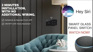 SmartiQo Glass Panel Touch Switches | Alexa Google Home Automation Switches