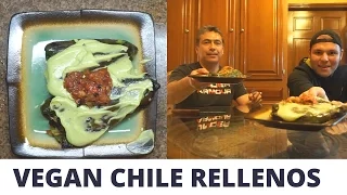 Cooking with Dad: Vegan Chile Rellenos