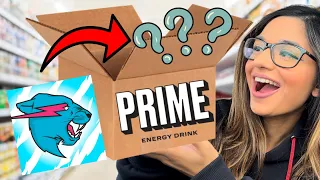 PRIME X MR BEAST MYSTERY BOX UNBOXING