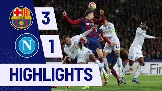 Barcelona vs Napoli 3-1 | Match Highlights & All Goals | UEFA Champions League 2023/24