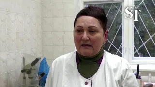 Ukrainian hospital rattled by Russian rocket strikes