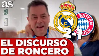 REAL MADRID 2 - BAYERN 1 | RONCERO y su DISCURSO tras el pase a la FINAL de la CHAMPIONS