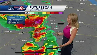 Two rounds of strong storms likely this weekend