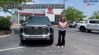 Walkaround on a 2023 Toyota Tundra 1794 Edition, For Sale at Oxmoor Toyota in Louisville KY.