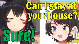 [ 26 Oct 2022 ] Subaru Becomes Homeless, So She Lives In Mio's House For Today [ Eng Subs ]