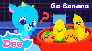 Go Banana~ | Singing with Corn, Orange and Banana! | Nursery rhymes from mother goose  | Dragon Dee
