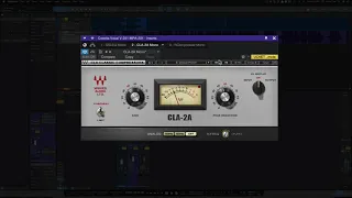 2 different ways to use the Waves CLA-2A