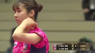 Kyoka Idesawa has amazing skill to attack using long pips rubber