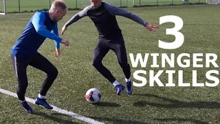 3 Easy Winger Match Skills To Beat Defenders | Simple One V One Dribbling Moves Tutorial For Wingers