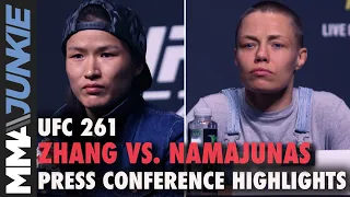 Zhang Weili vs. Rose Namajunas press conference highlights | UFC 261