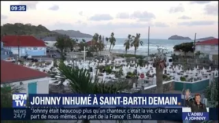 Johnny Hallyday: une sépulture "modeste" à Saint-Barthélemy