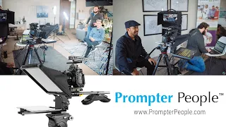 Prompter Pal Affordable and Modular iPad Teleprompter, a behind the scenes look Prompter People