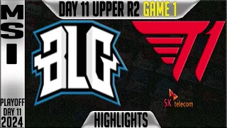 BLG vs T1 Highlights Game 1 | MSI 2024 Upper Round 2 Knockouts Day 11 | Bilibili Gaming vs T1 G1