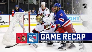 Ottawa Senators vs New York Rangers | April 15, 2024 | Game Highlights | NHL Regular Season