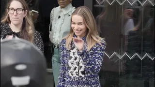 Emilia Clarke at the Chanel Womenswear Spring/Summer 2024 Fashion show in Paris