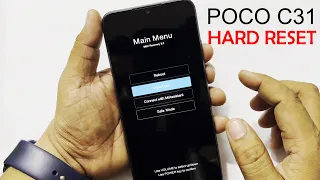 POCO C31  SCREEN UNLOCK / HARD RESET / FORGOT PASSWORD RESET