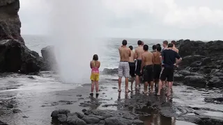 Dangerous Nakalele blowhole  In Maui is deadly