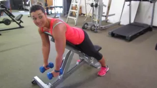 Incline Reverse Dumbbell Fly