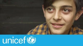 Syrian refugee Mustafa, 14, one year on | UNICEF