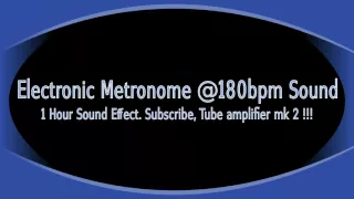 Metronome at 180bpm Sound Effect 1 Hour