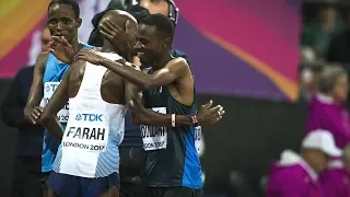 UK: Refugee athlete meets idol Mo Farah