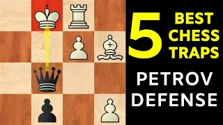 5 Best Chess Opening Traps in the Petrov Defense | Stafford gambit, Anand was tricked and more